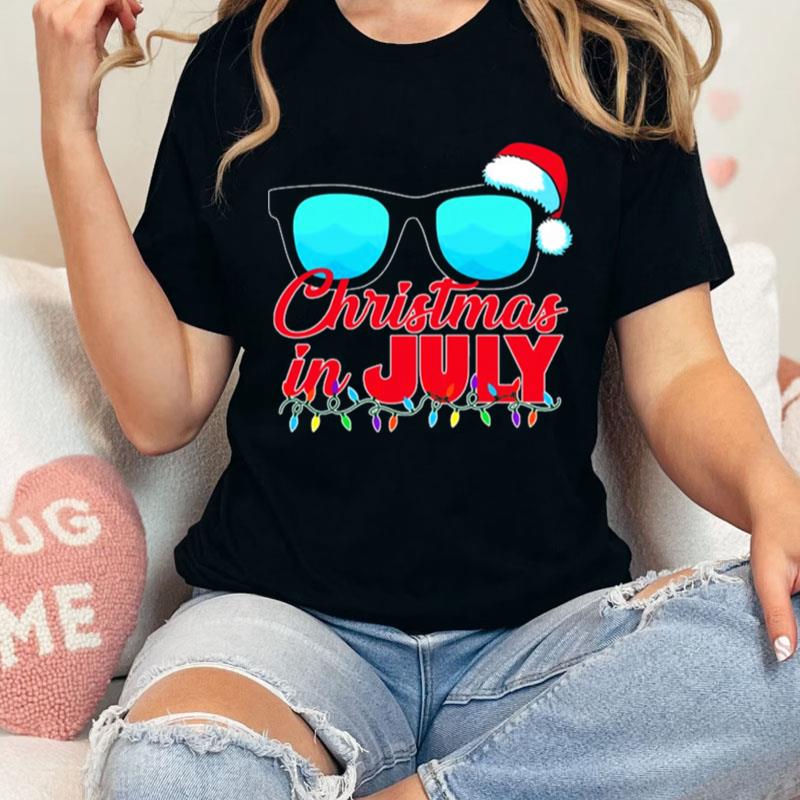 Christmas In July Santa Shades Unisex Shirts