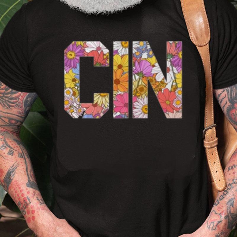 Cin Block Floral Unisex Shirts