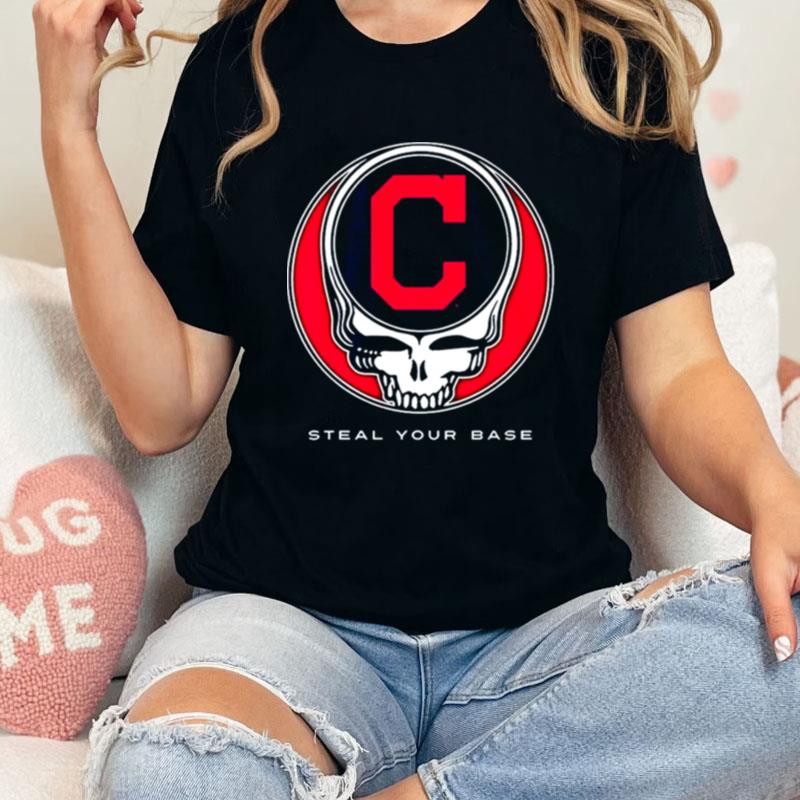 Cleveland Indians Grateful Dead Steal Your Base Unisex Shirts