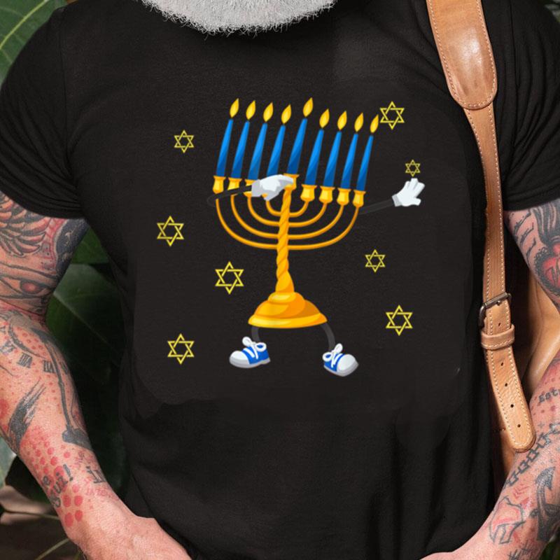 Dabbing Menorah Hanukkah Jewish Chanukah Jewish Christmas Unisex Shirts