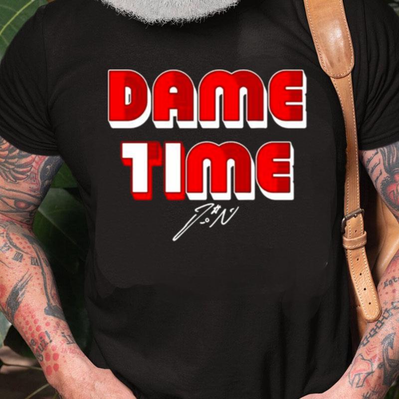 Dame Time Portland Basketball Signature Unisex Shirts