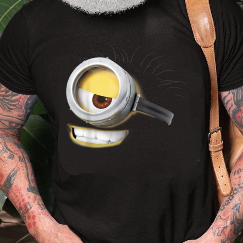 Despicable Me Minions Carl Smirk Face Graphic Unisex Shirts