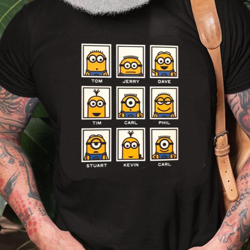 Despicable Me Minions's Name Design Unisex Shirts