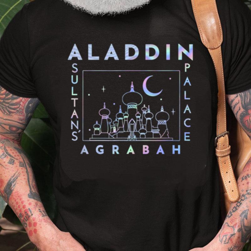 Disney Princesses Aladdin Agrabah Holographic Poster Unisex Shirts