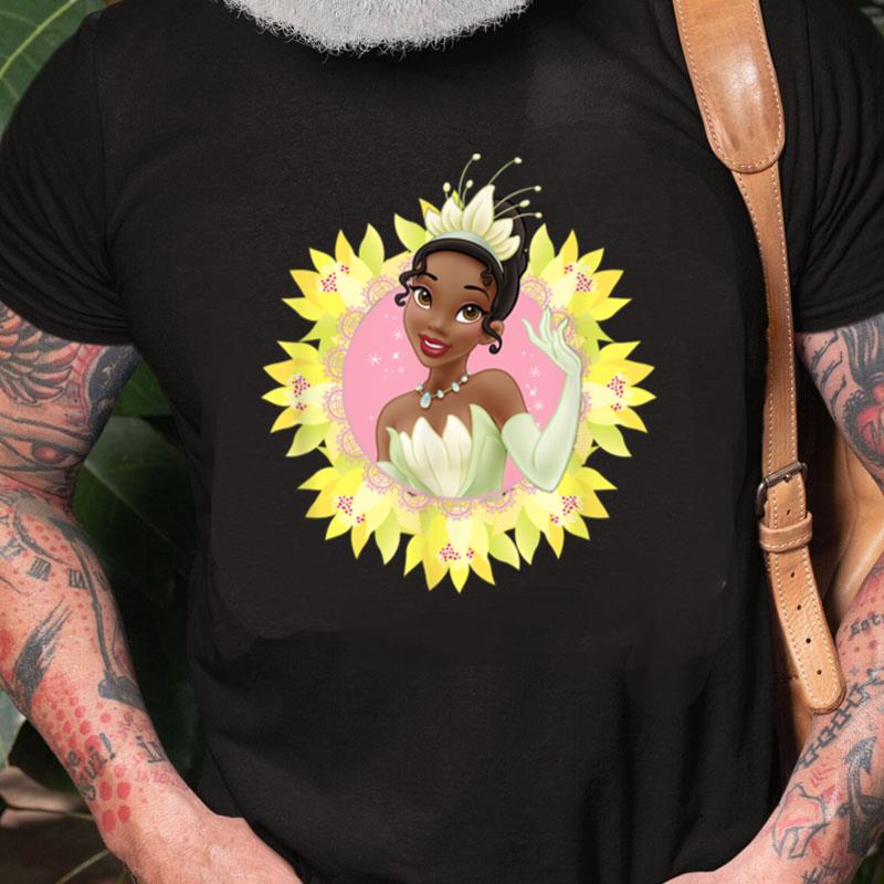 Disney The Princess And The Frog Tiana Sunflower Circle Unisex Shirts