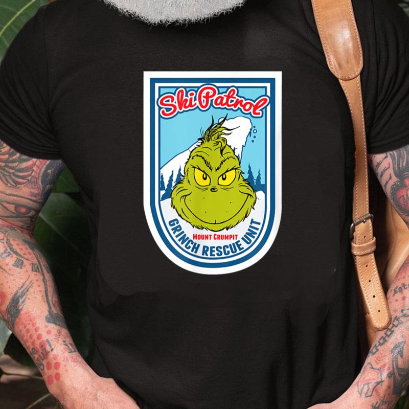 Dr. Seuss Grinch Ski Patrol Rescue Unit Unisex Shirts