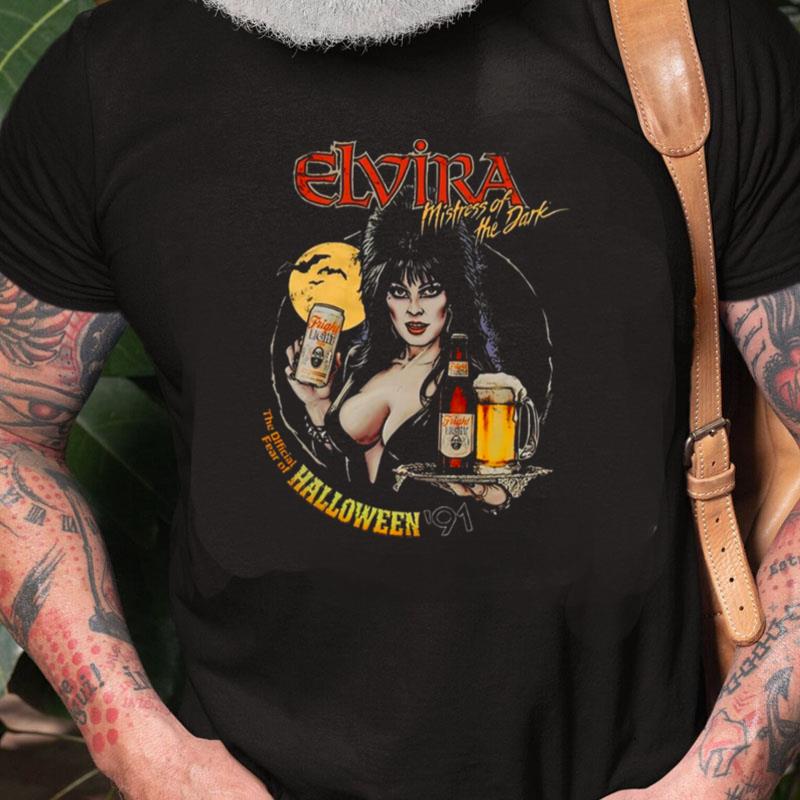 Elvira Mistress Of The Dark Fright Light Scary Movie Unisex Shirts