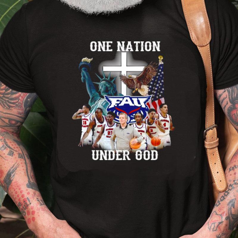 Florida Atlantic Owls Basketball One Nation Under God Unisex Shirts