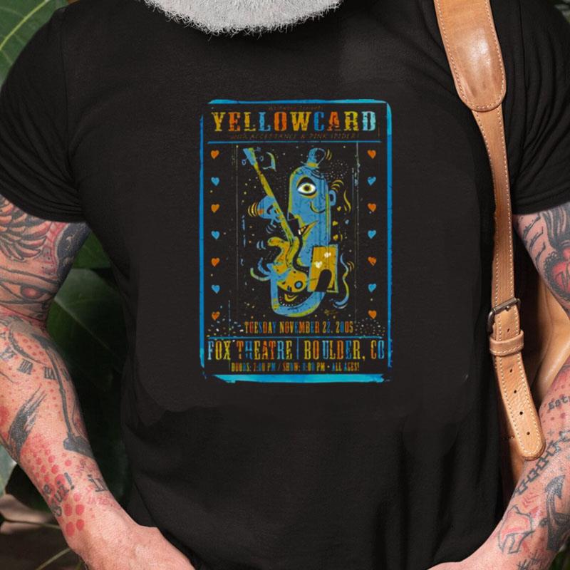 Fox Theatre Yellowcard Band Unisex Shirts