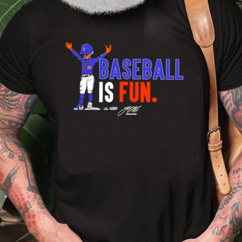 Frankie Lindor Baseball Is Fun Signature Unisex Shirts