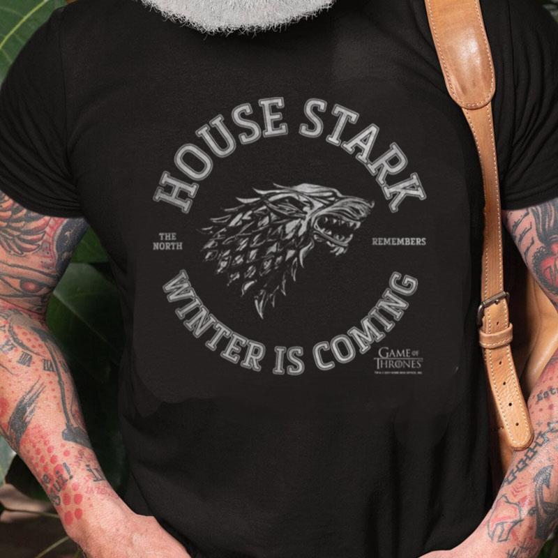 Game Of Thrones House Stark Winter Is Coming Dire Wolf Unisex Shirts