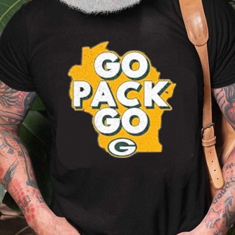 Go Pack Go Green Bay Packers Fanatics Branded Passing Touchdown Unisex Shirts