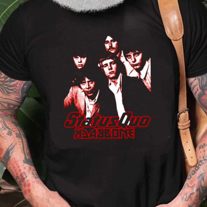 Graphic Pen Status Quo 1960's Unisex Shirts