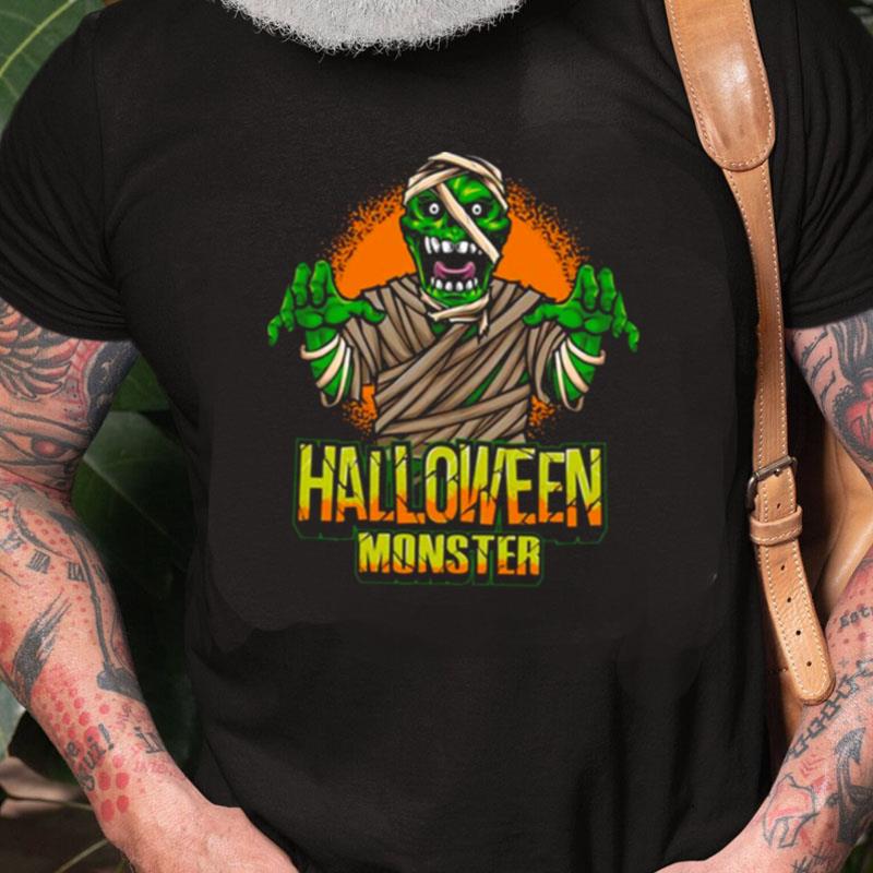 Green Zombie Monster Halloween Unisex Shirts