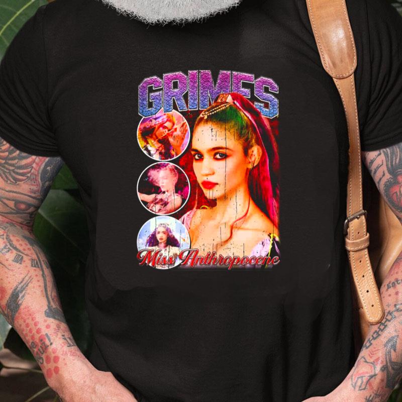 Grimes Miss Anthropocene Vintage 90's Eksperimental Unisex Shirts