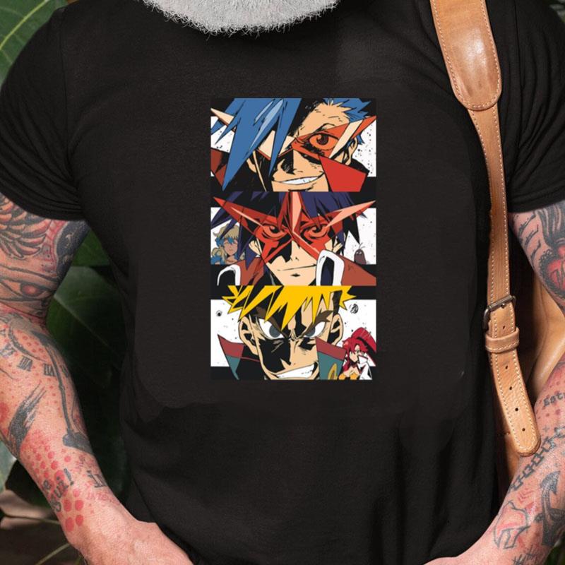 Gurren Lagann Anime Graphic Unisex Shirts