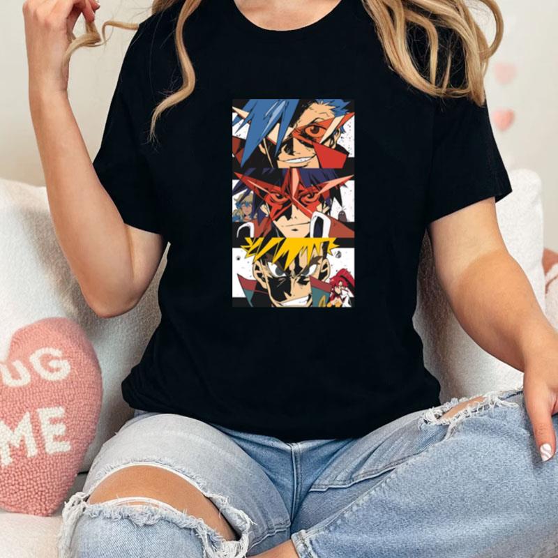 Gurren Lagann Anime Graphic Unisex Shirts