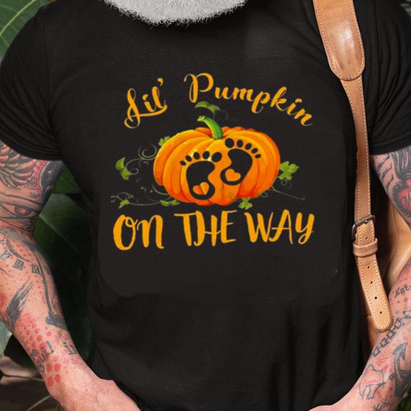 Halloween Mom To Be Lil' Pumpkin On The Way Unisex Shirts