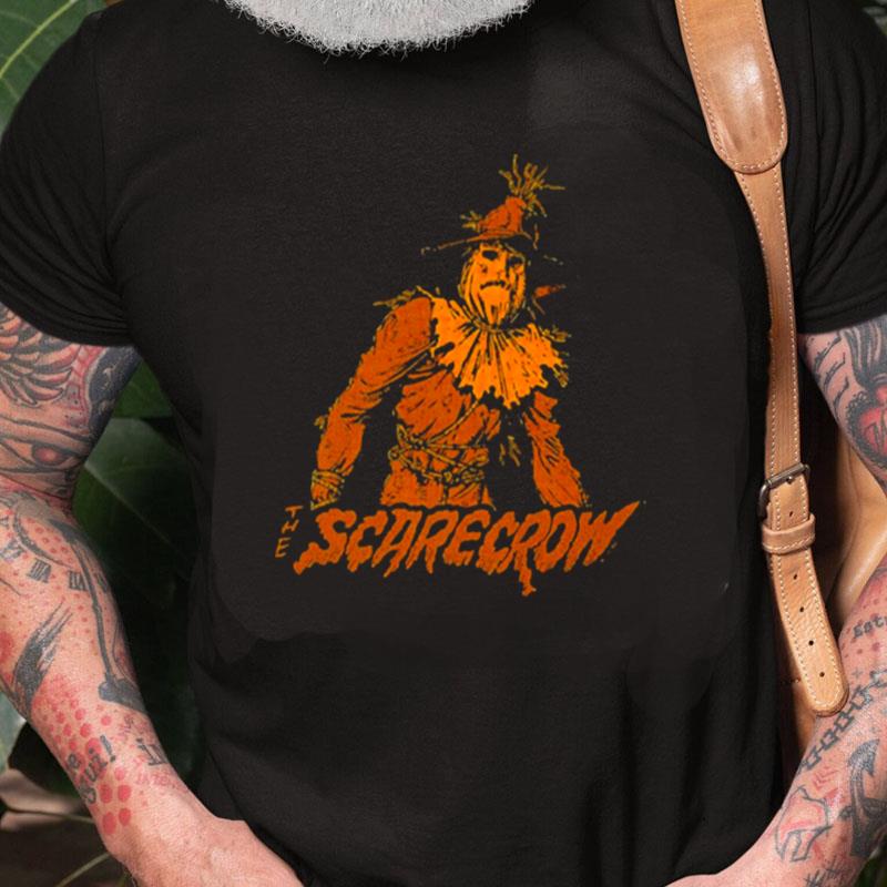 Halloween The Scarecrow Orange Silhouette Unisex Shirts