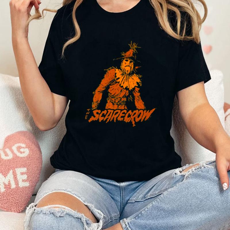 Halloween The Scarecrow Orange Silhouette Unisex Shirts