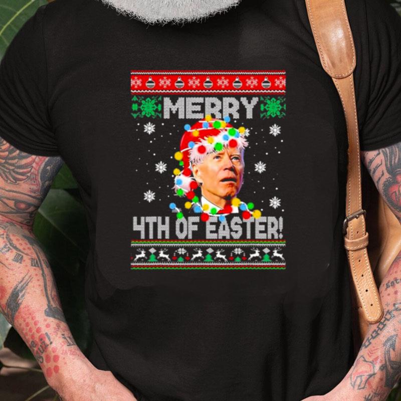 Happy 4Th Of Easter Funny Joe Biden Christmas Unisex Shirts