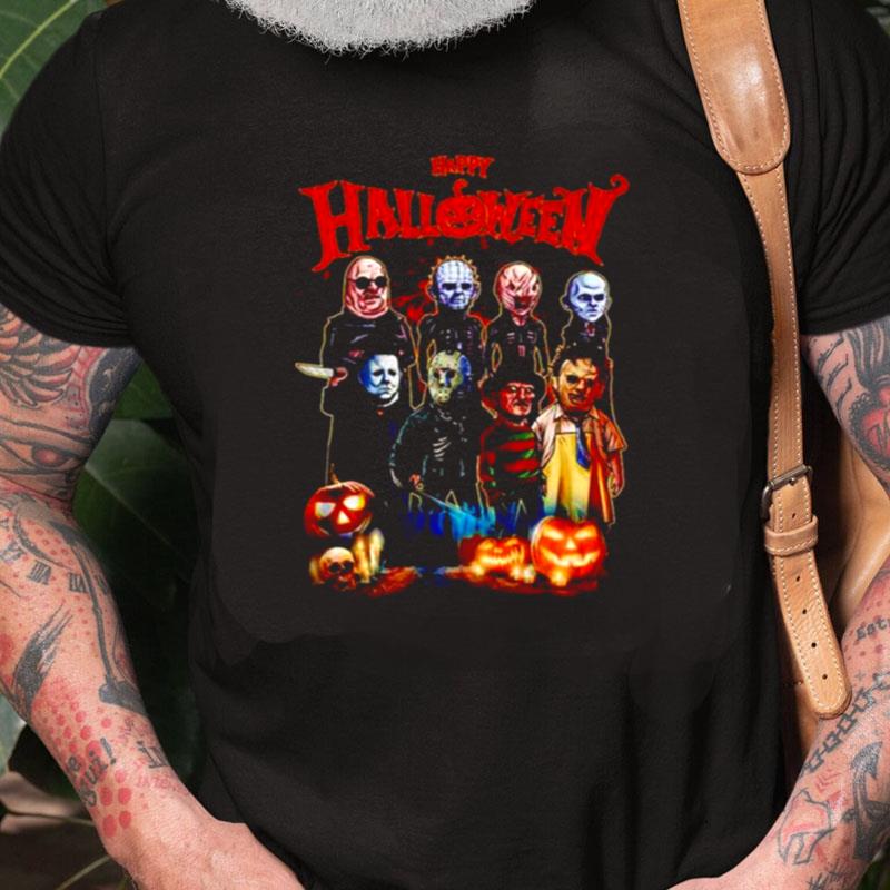 Happy Halloween Horror Characters Movie Unisex Shirts