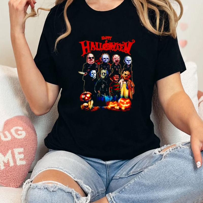 Happy Halloween Horror Characters Movie Unisex Shirts