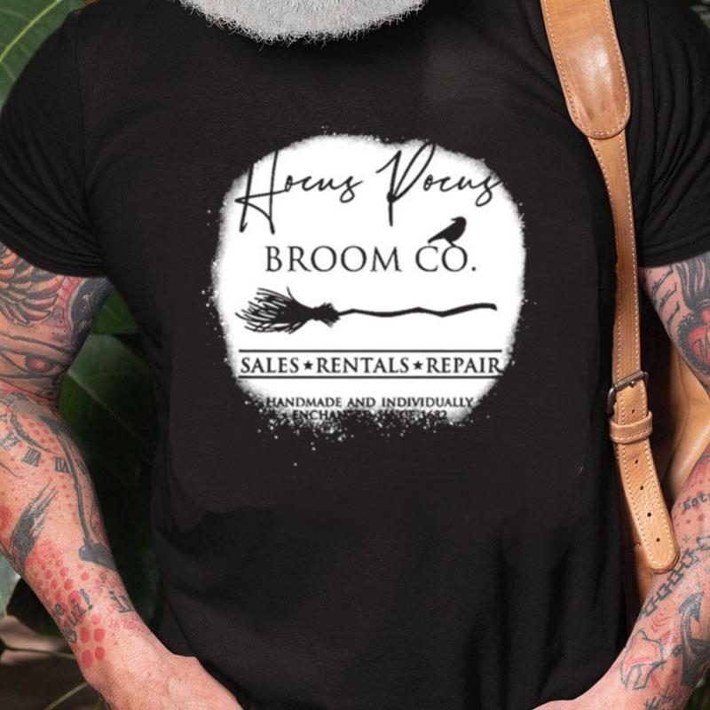 Hocus Pocus Broom Co Sales Rentals Repair Since 1682 Witch Unisex Shirts