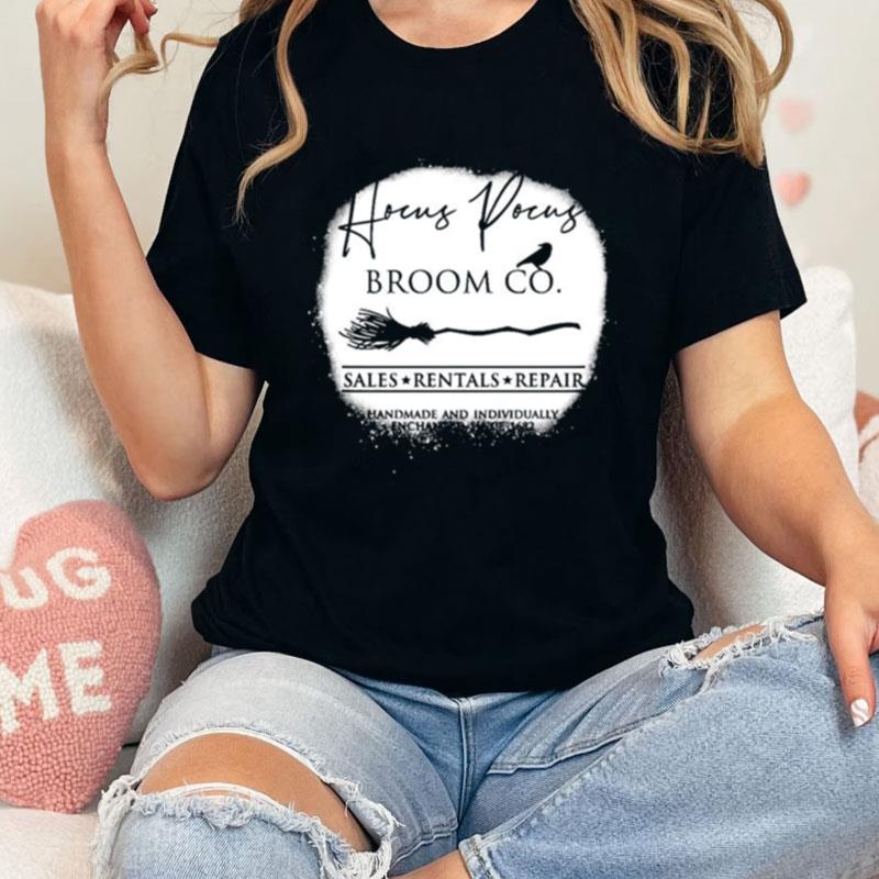 Hocus Pocus Broom Co Sales Rentals Repair Since 1682 Witch Unisex Shirts