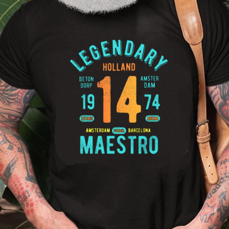 Holland Legendary Maestro 14 Oranje Football Unisex Shirts