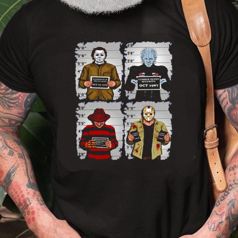 Horror Movie Characters Funny Halloween Unisex Shirts