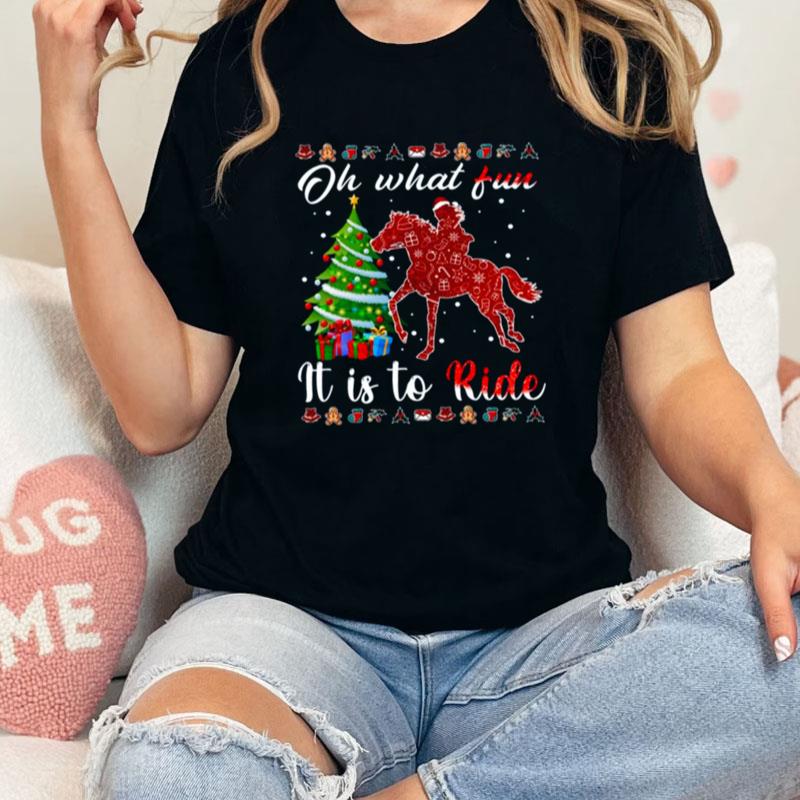 Horse Riding Christmas Unisex Shirts