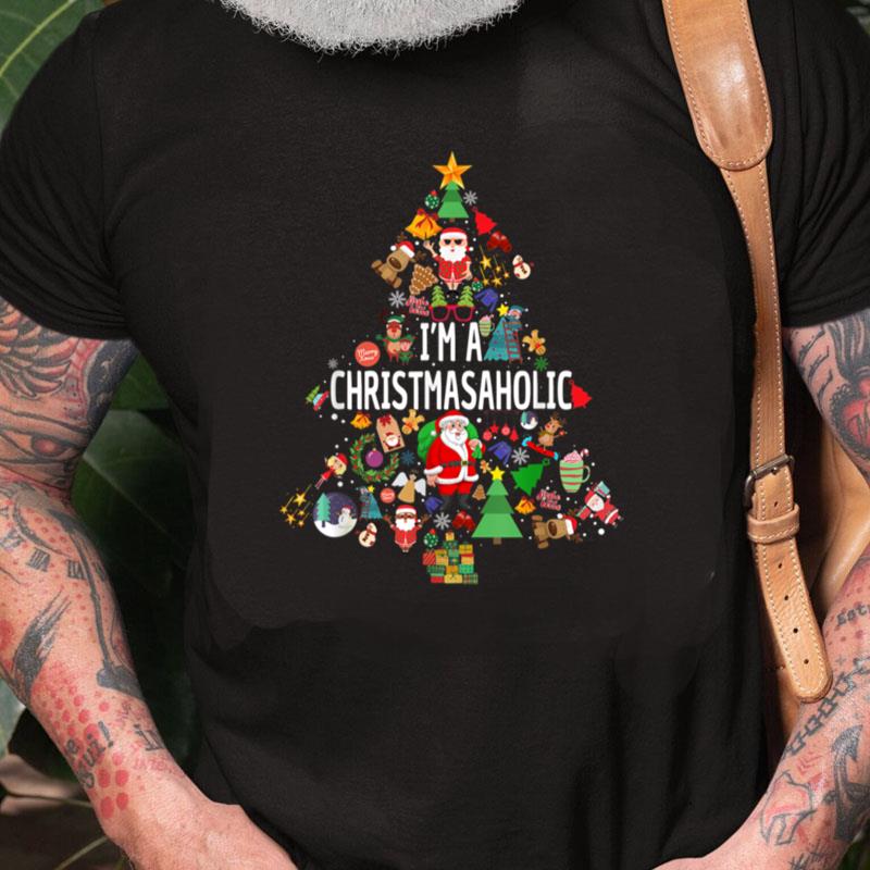 I Am A Christmasaholic Tree Christmas Ornaments Xmas Lovers Unisex Shirts