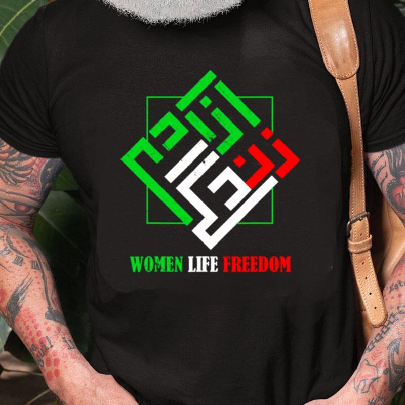 Iran Zan Zendegi Azadi Persian Woman Life Freedom Iran Women Supporter Unisex Shirts