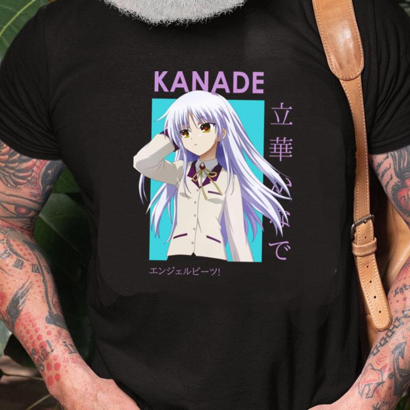 Kanade Tachibana Angel Beats Card Anime Unisex Shirts