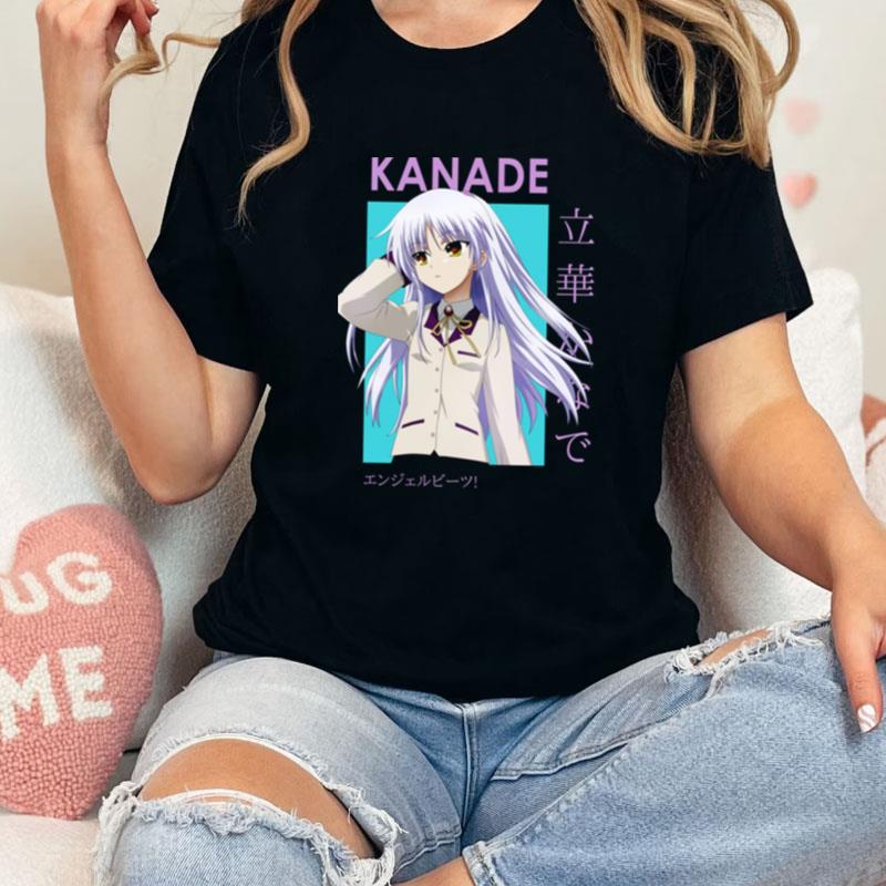 Kanade Tachibana Angel Beats Card Anime Unisex Shirts