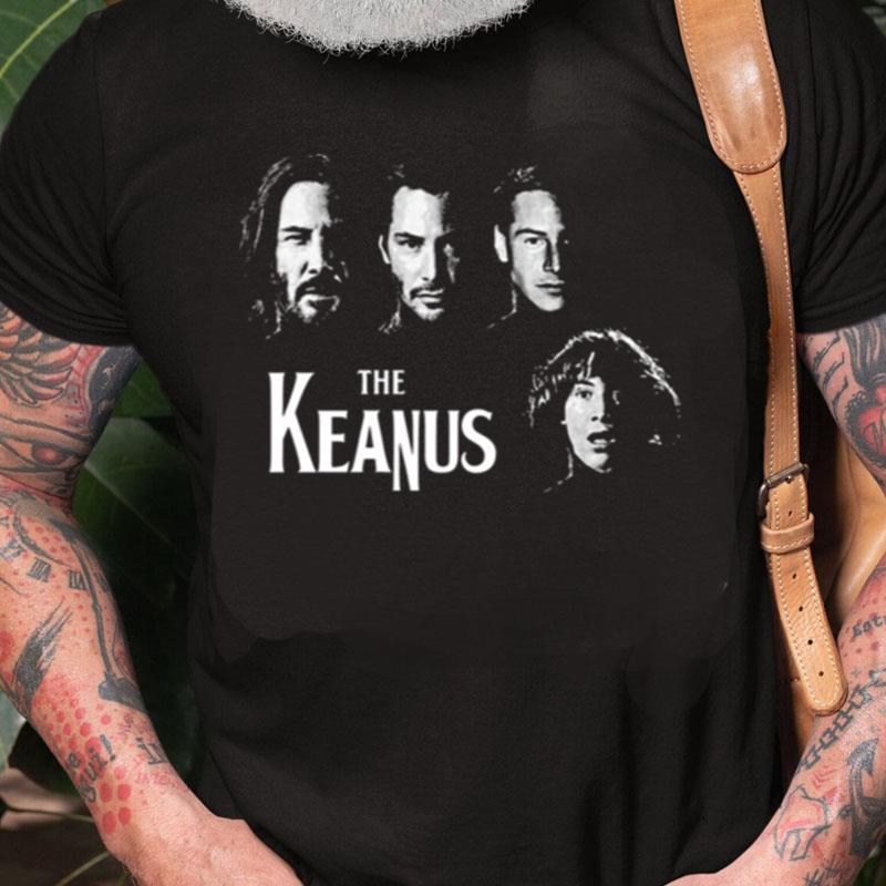 Keanu Reeves And Beatles Mashup Unisex Shirts