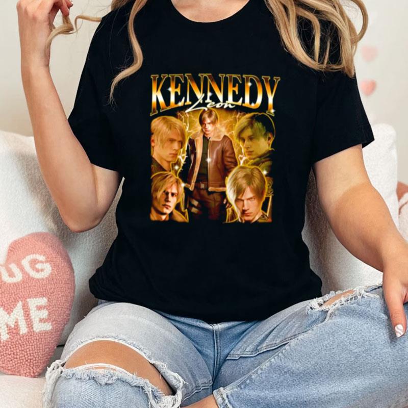 Kennedy Leon Resident Evil Vintage Unisex Shirts