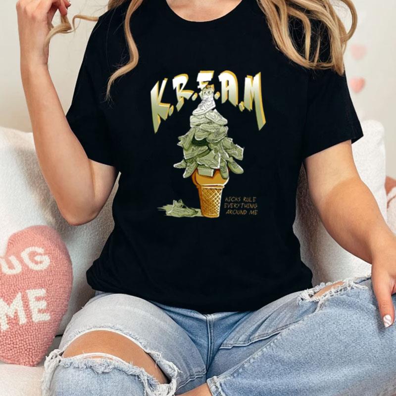 Kream Match Jordani 5 Retro Jade Horizon Unisex Shirts