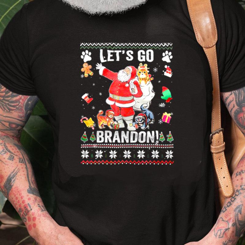 Lets Go Brandon Santa Claus Unisex Shirts