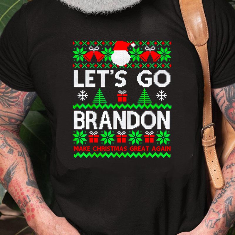 Let's Go Brandon Ugly Christmas Sweater Party Trump Unisex Shirts