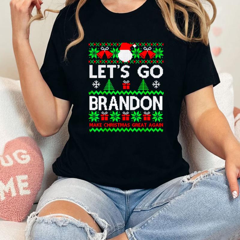 Let's Go Brandon Ugly Christmas Sweater Party Trump Unisex Shirts