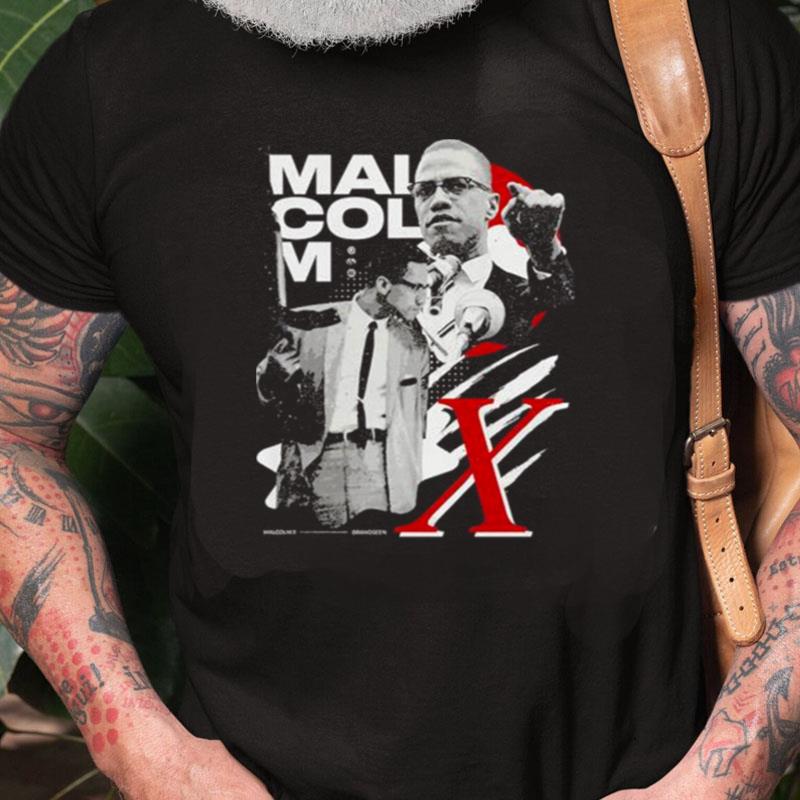 Malcolm X By Any Means Seen Unisex Shirts