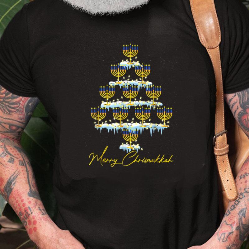 Merry Chrismukkah Christmas Tree Hanukkah Chanukah Unisex Shirts