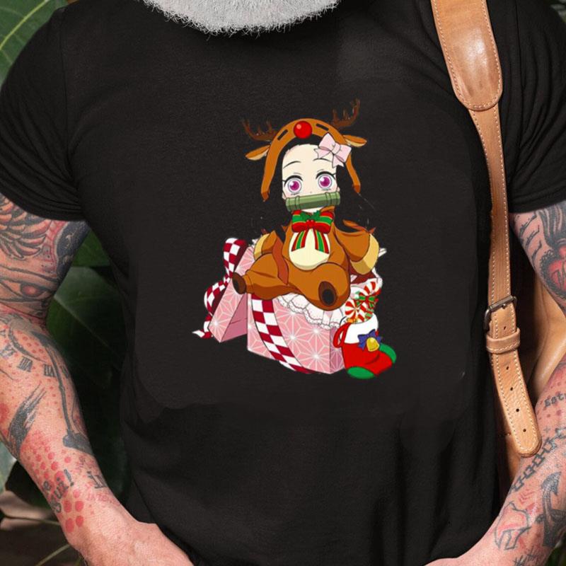 Merry Christmas From Nezuko Kamado Demon Slayer Unisex Shirts