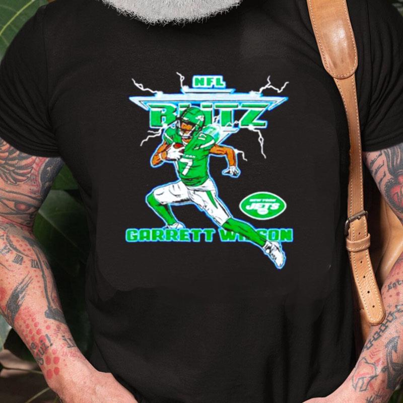 NFL Blitz Garrett Wilson New York Jets Unisex Shirts