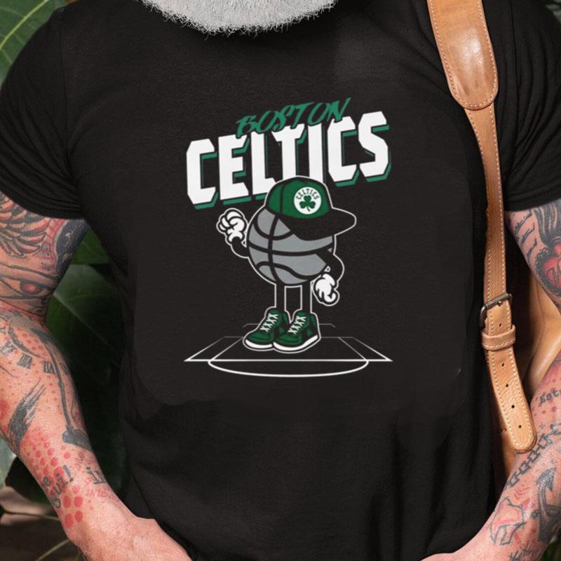 Nba Toddler Boston Celtics Black Mr. Dribble Unisex Shirts