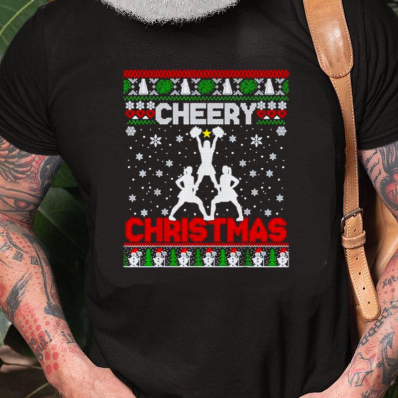 Nice Cheery Christmas Cheerleader Ugly Christmas Unisex Shirts