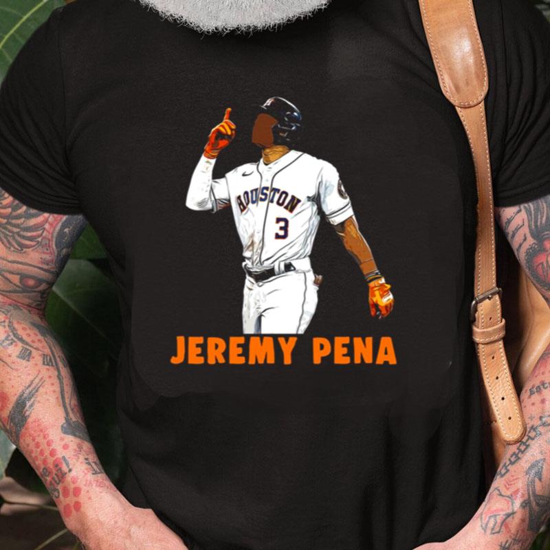 Number 3 Jeremy Pena Celebration Houston Astros Unisex Shirts