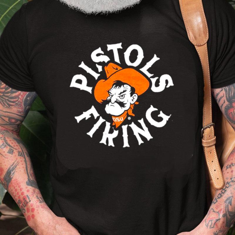 Oklahoma State Pistols Firing Unisex Shirts